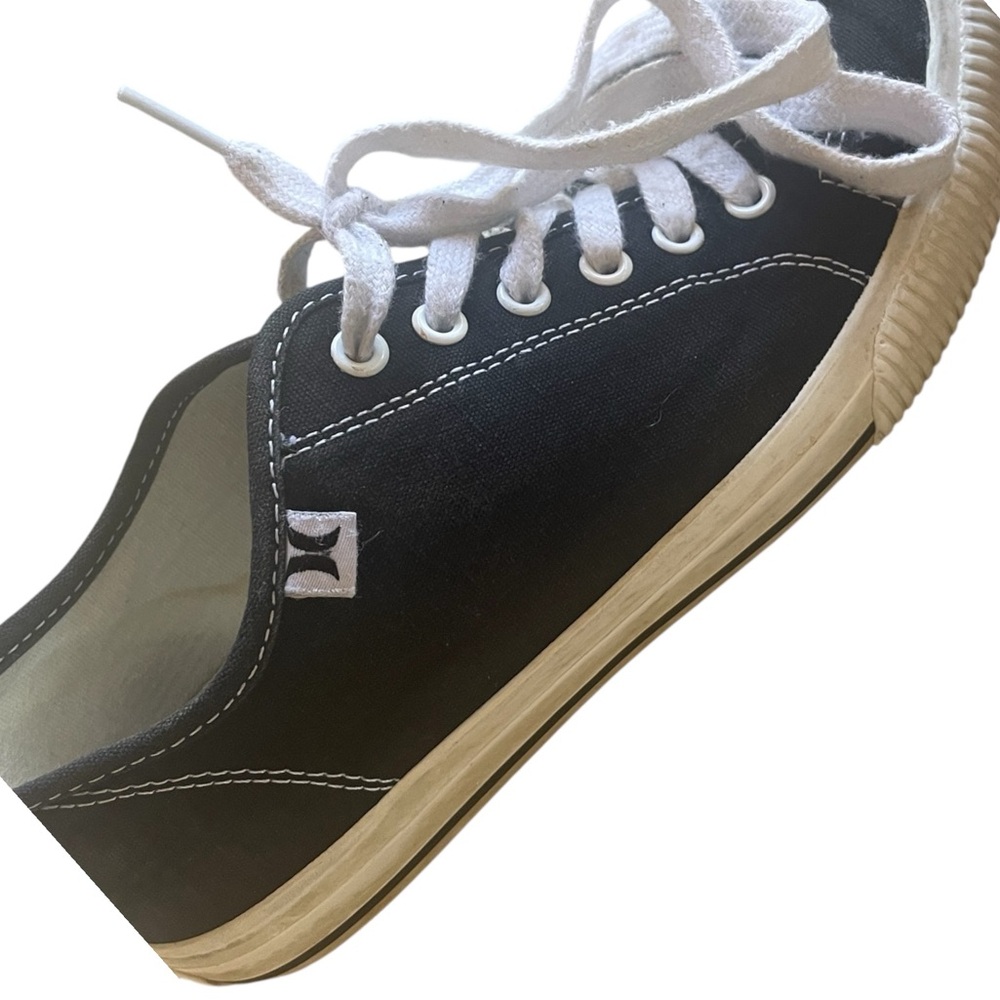 Hurley Women’s Cica Style Sneakers Black White Lace-Up Size 6.5 - Picture 5 of 8